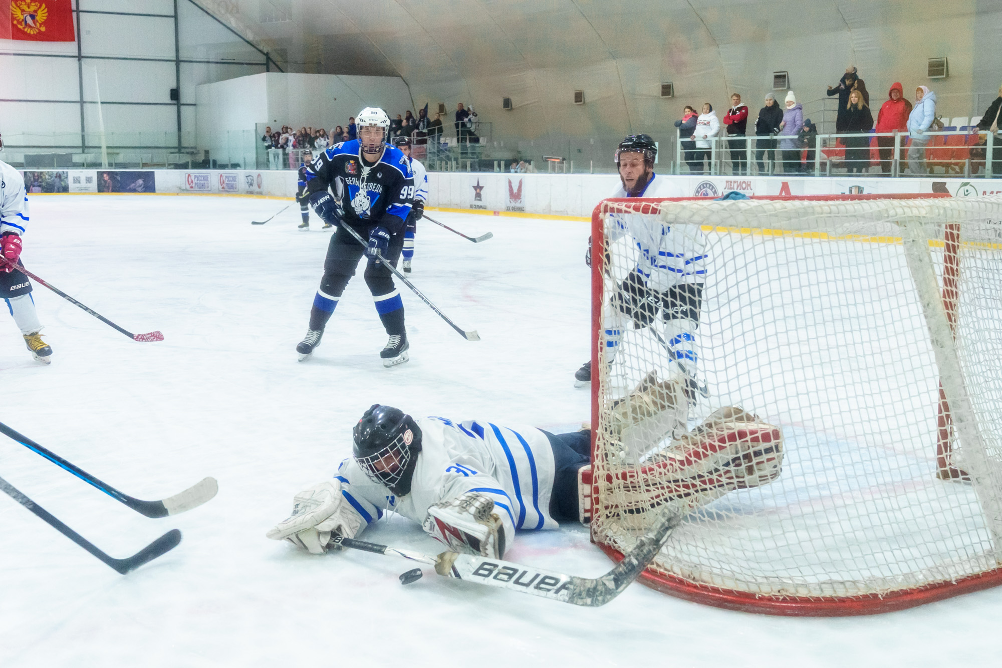 НХЛ, дивизион 40+ Белые медведи - Кристалл 1-6