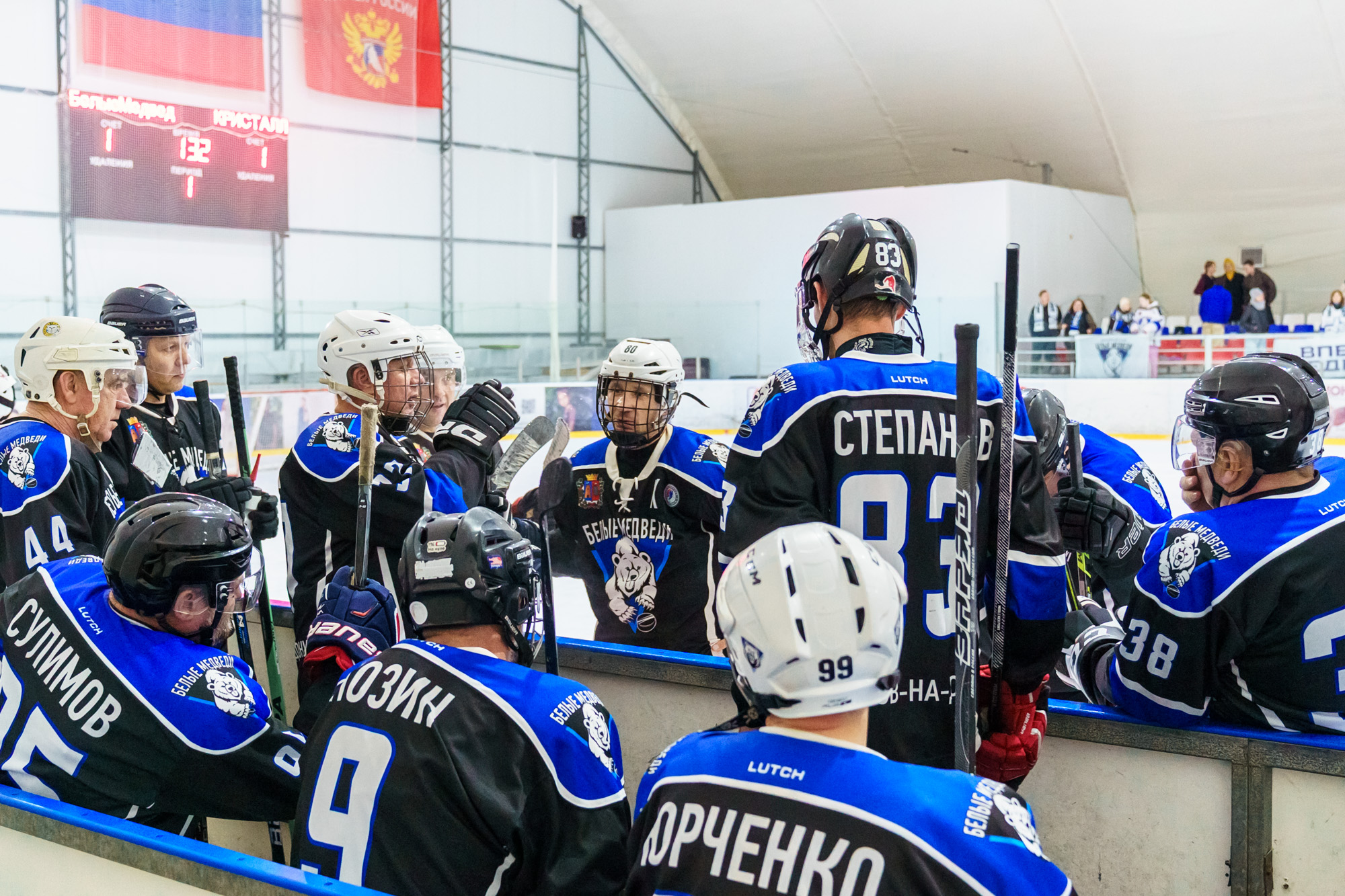 НХЛ, дивизион 40+ Белые медведи - Кристалл 1-6